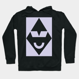 Angular face with glasses Hoodie